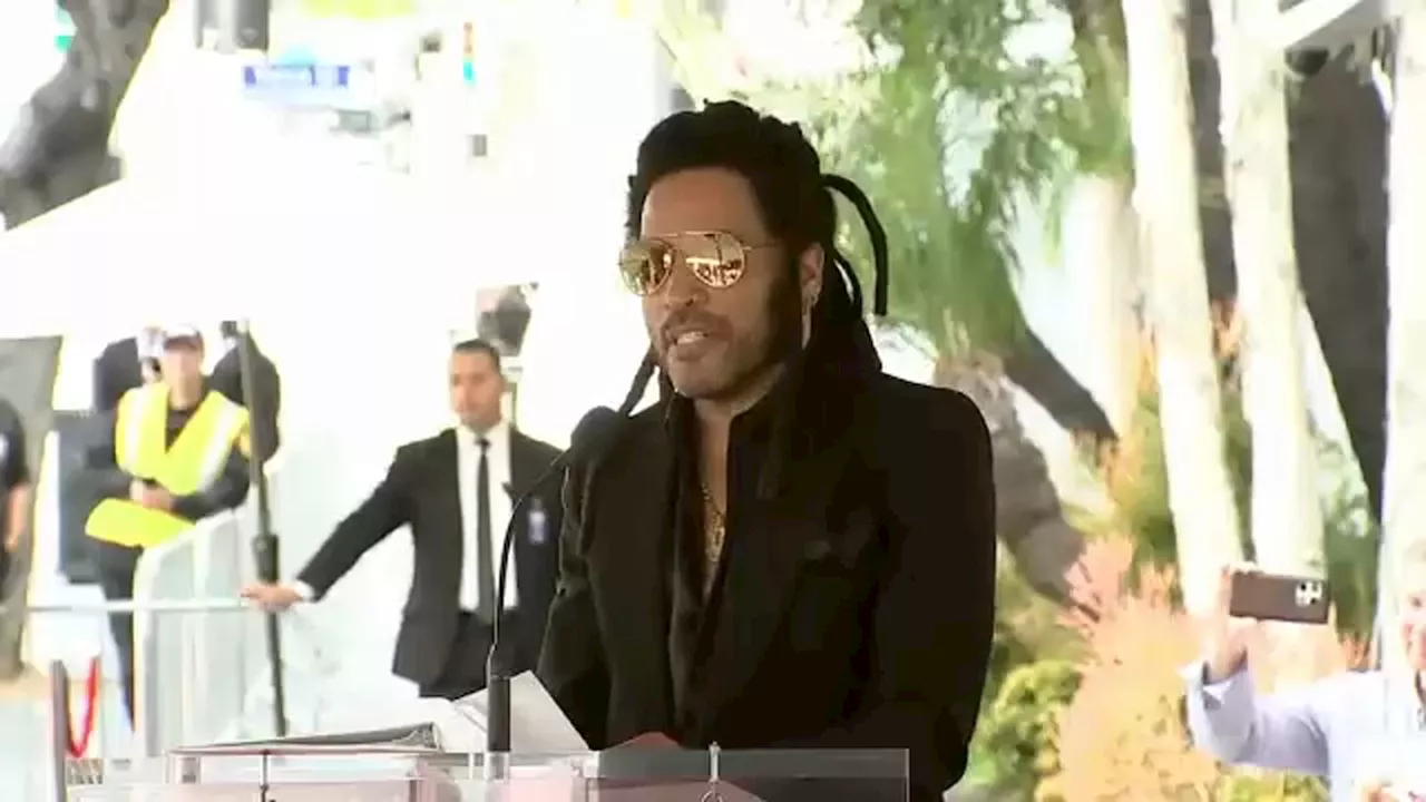 Hollywood Walk of Fame's newest star goes to Lenny Kravitz