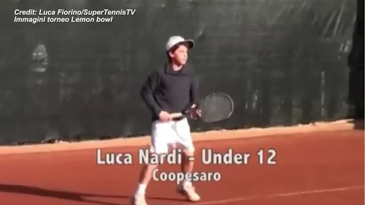 Tennis, il 12enne Luca Nardi e il sogno di battere Djokovic: 'Il mio idolo'