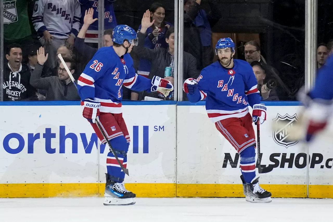 Zibanejad, Gustafsson help Rangers beat Devils 3-1