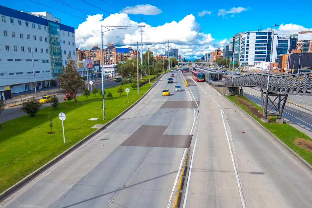 Cierre parcial de un carril sentido norte-sur de la Autopista Norte por un mes