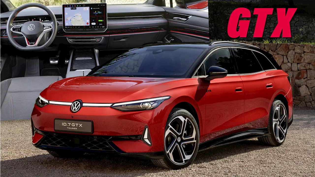 New VW ID.7 GTX Tourer Adds Zing To Electric Wagon With 335 HP