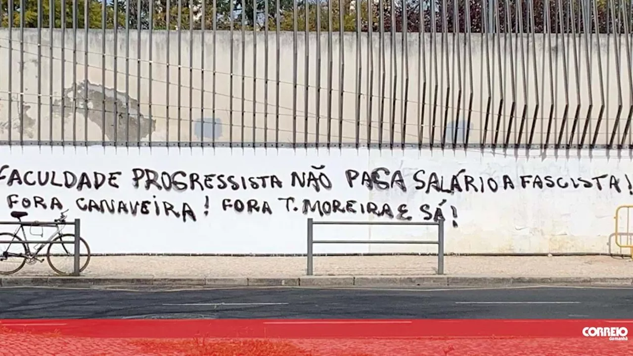 Ato de vandalismo na FCSH dirigido a Tiago Moreira e Sá e Manuel Filipe Canaveira