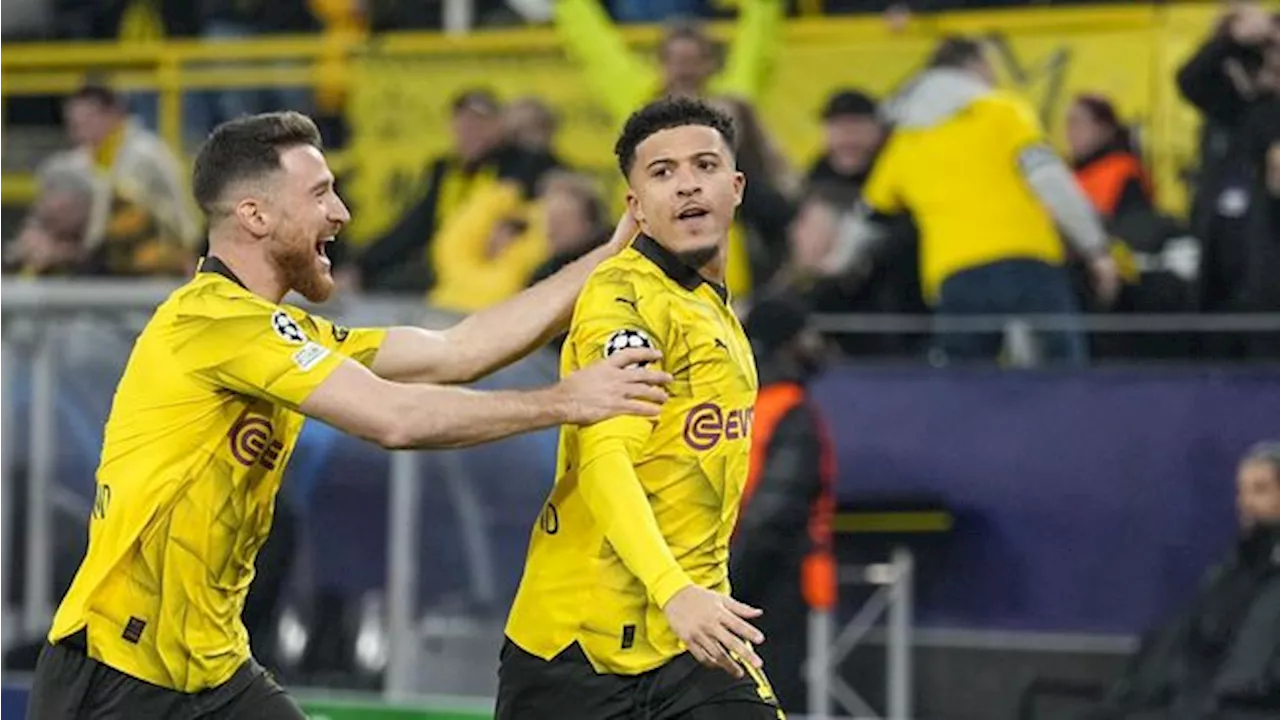 Hasil Liga Champions: Sancho Cetak Gol, Dortmund ke Perempat Final