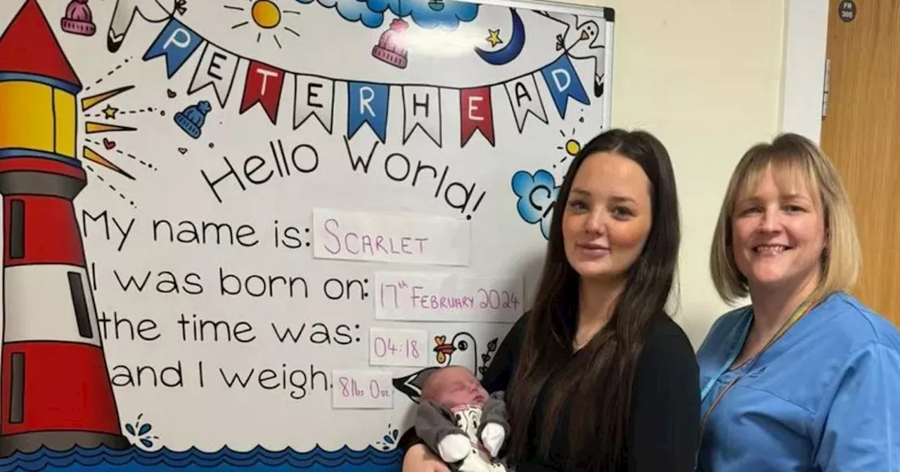 Scots midwife helps to deliver her first grandchild