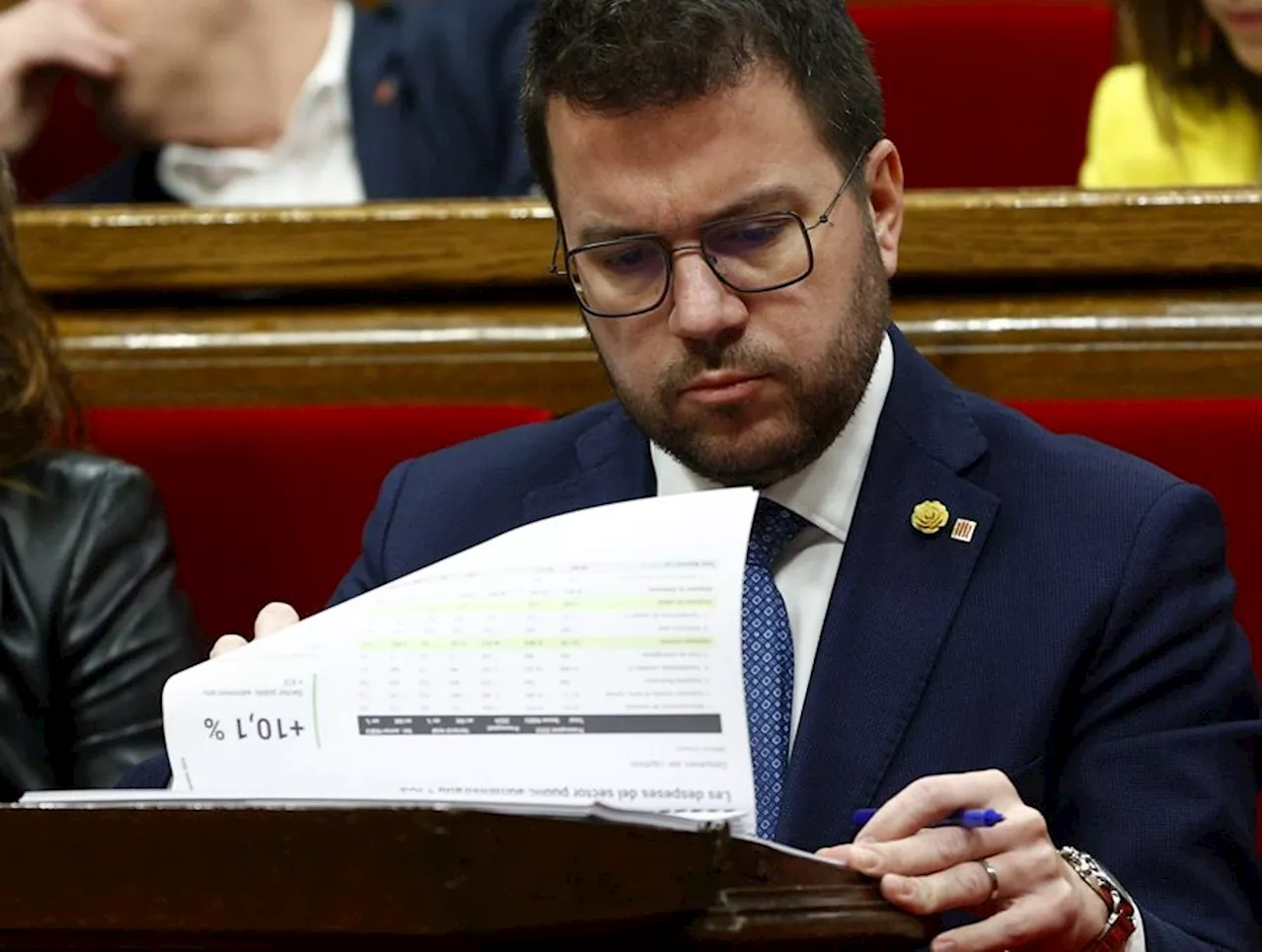 El Parlament catalán tumba los presupuestos de Aragonès