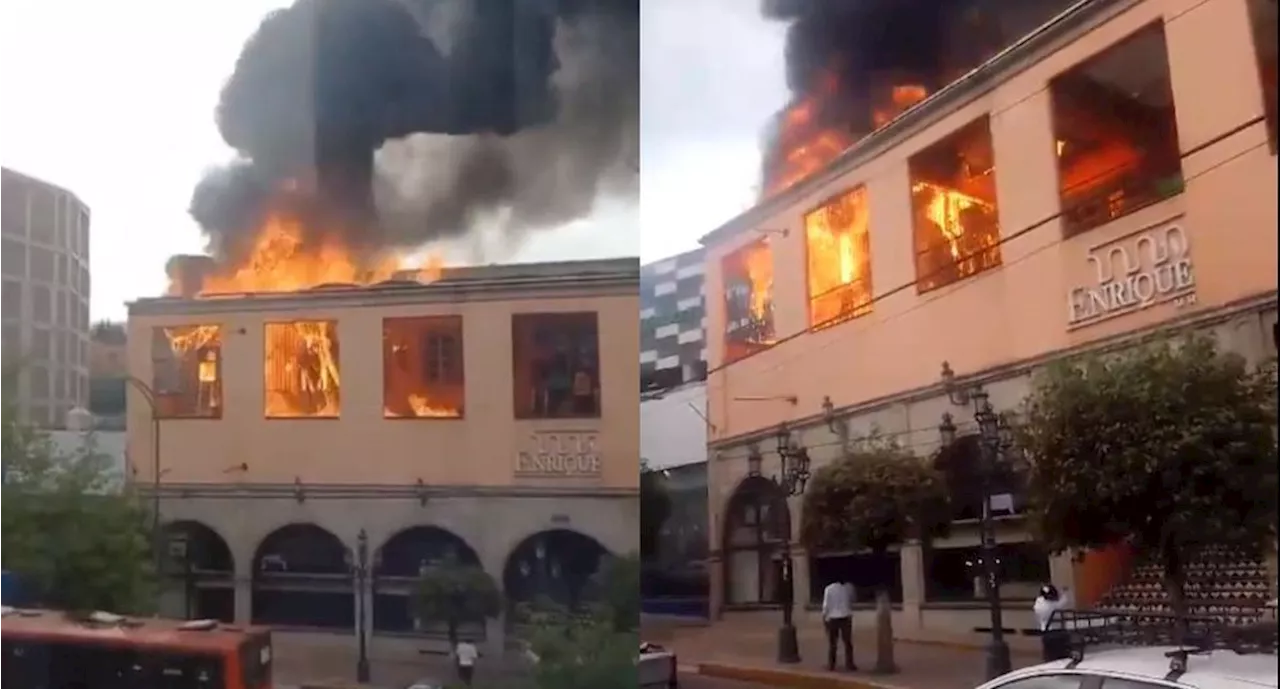 VIDEO: Reportan incendio en el restaurante Enrique en Tlalpan