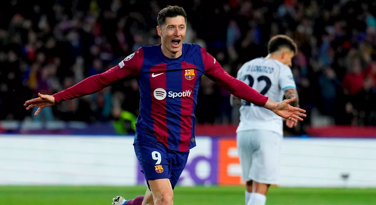 Lewandowski empuja al Barcelona a los cuartos de la Champions