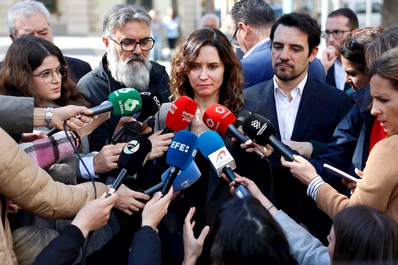 Ayuso acusa a La Moncloa de persecución mediática: “Llevo sufriendo cinco años, ahora toca el novio”