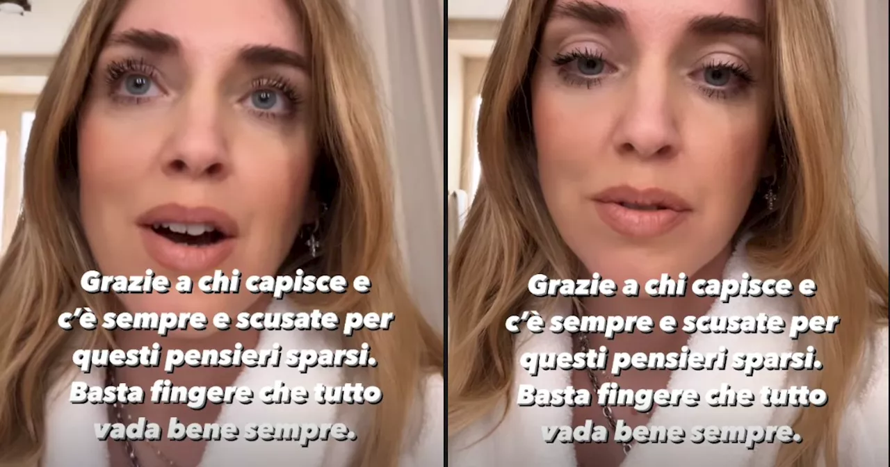 Lo sfogo di Chiara Ferragni: “Sto male, è un periodo veramente doloroso