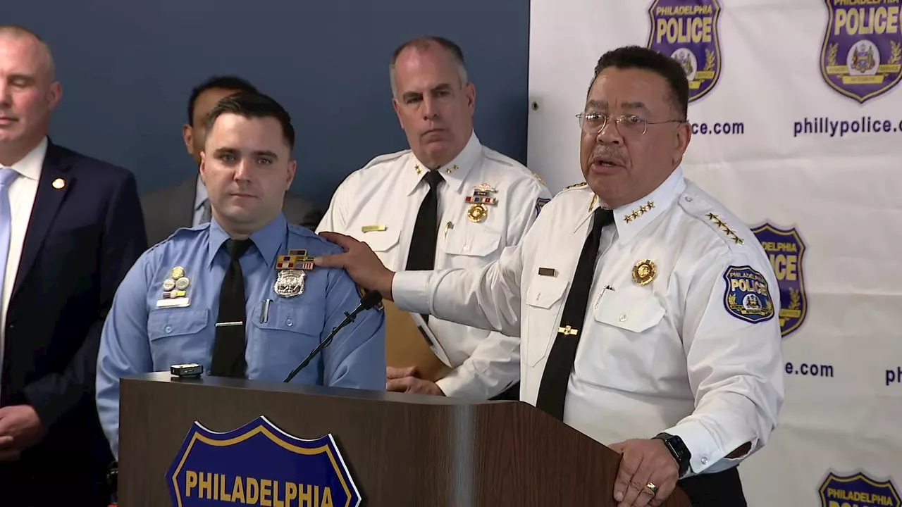 Philadelphia police officer praised for saving lives of students shot at SEPTA bus stop