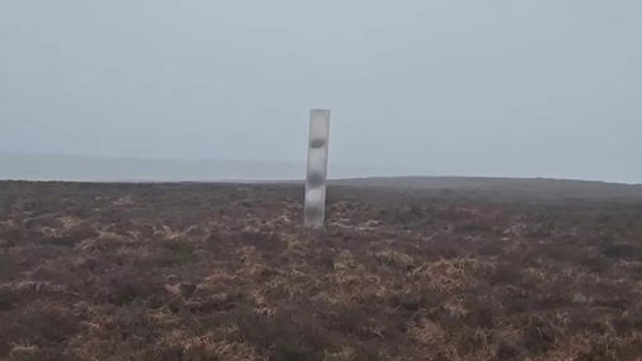 10-foot mysterious metal monolith spotted in Wales