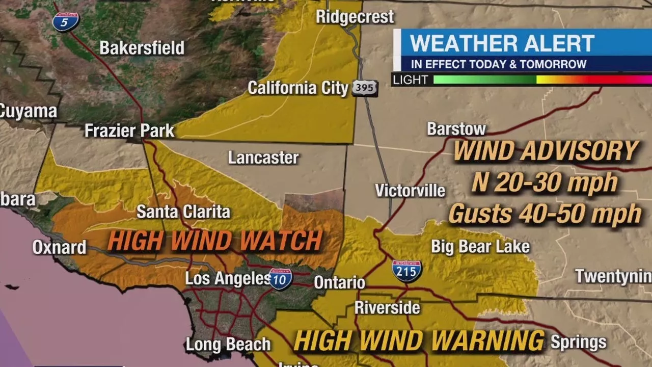 Dangerous Santa Ana winds return to Southern California