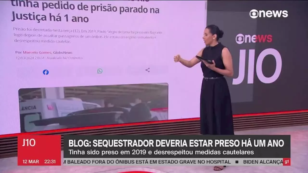 Sequestrador de ônibus no Rio tinha pedido de prisão parado na Justiça há 1 ano