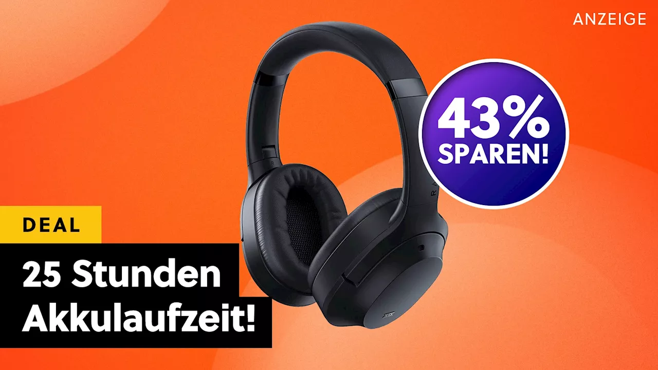 Endlich echte Sony-Konkurrenz: Diese kabellosen Kopfhörer mit Noise Cancelling & Mega-Akku sind jetzt unglaublich günstig!