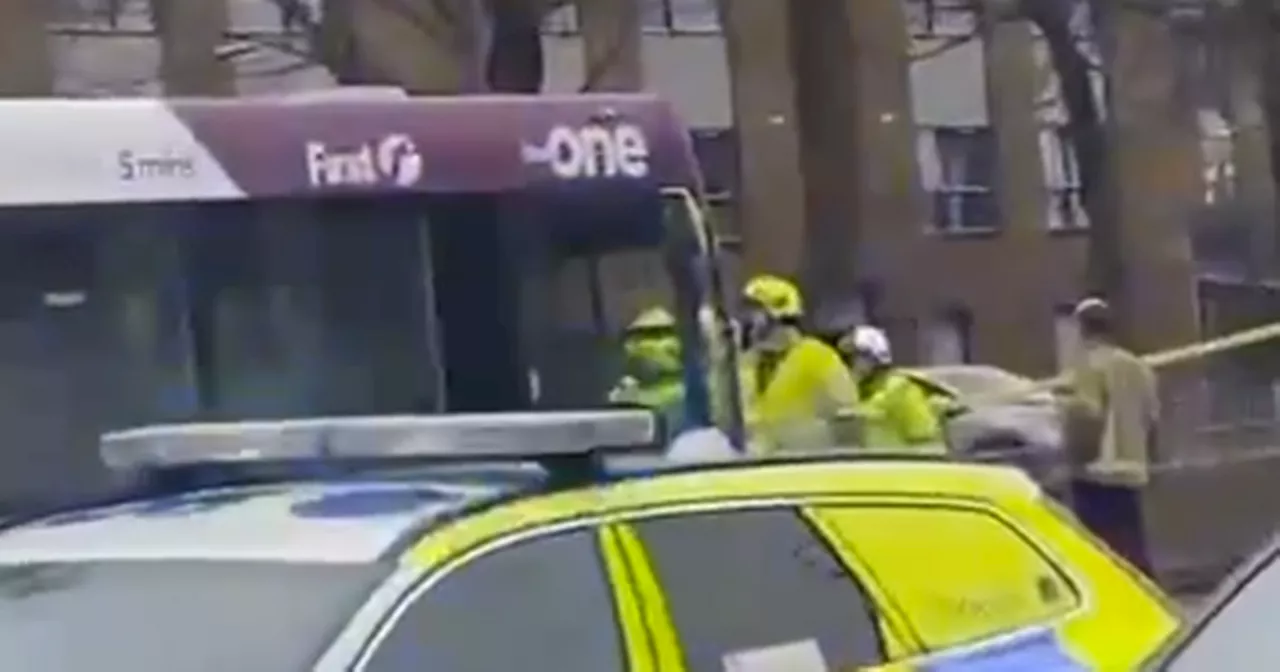 Emergency services descend on Glasgow's Dumbarton Road following 'bad crash'