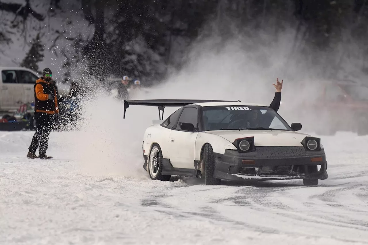 Ice drifting motorists pursue a rush on Alberta’s Ghost Lake