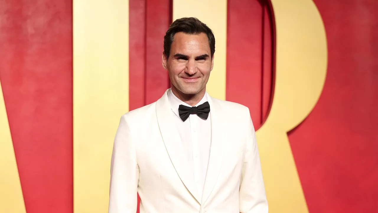 Roger Federer assiste à la cérémonie des Oscars