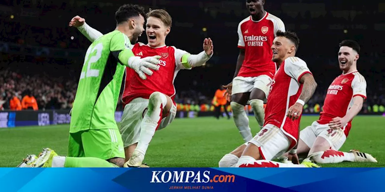 Arsenal ke 8 Besar Liga Champions Usai 14 Tahun, David Raya Bukan Pahlawan