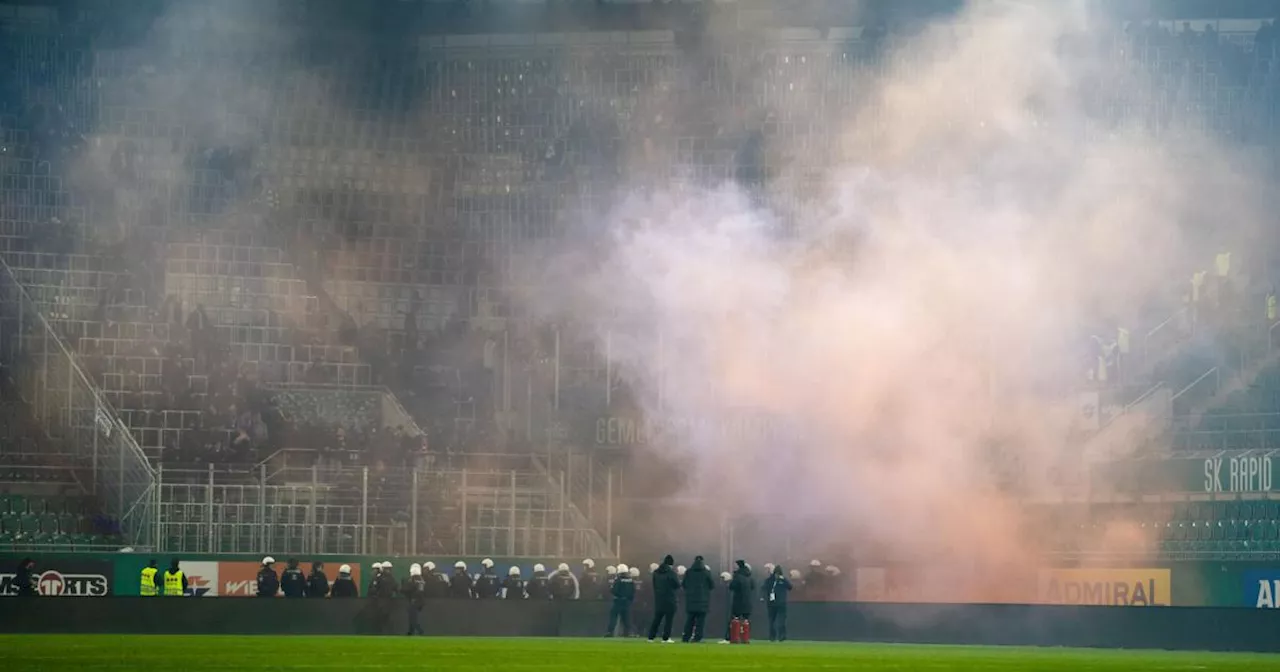 Neue Derby-Strafe wegen Pyrotechnik: Zwei Minuspunkte für Rapid