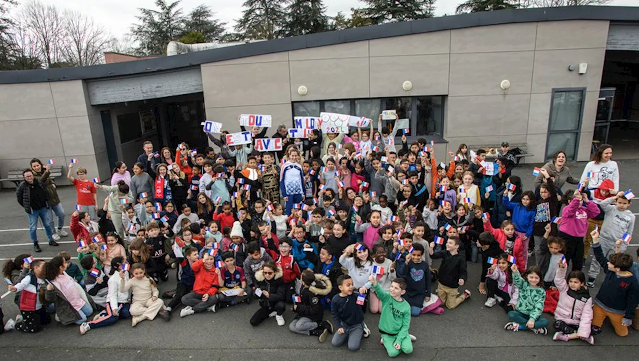 L'athlète olympique Mélody Julien a rencontré les enfants de l’école graulhétoise d’En Gach