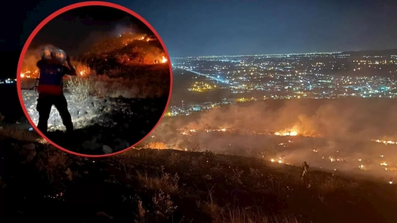 Arde en Comonfort el cerro de los Remedios