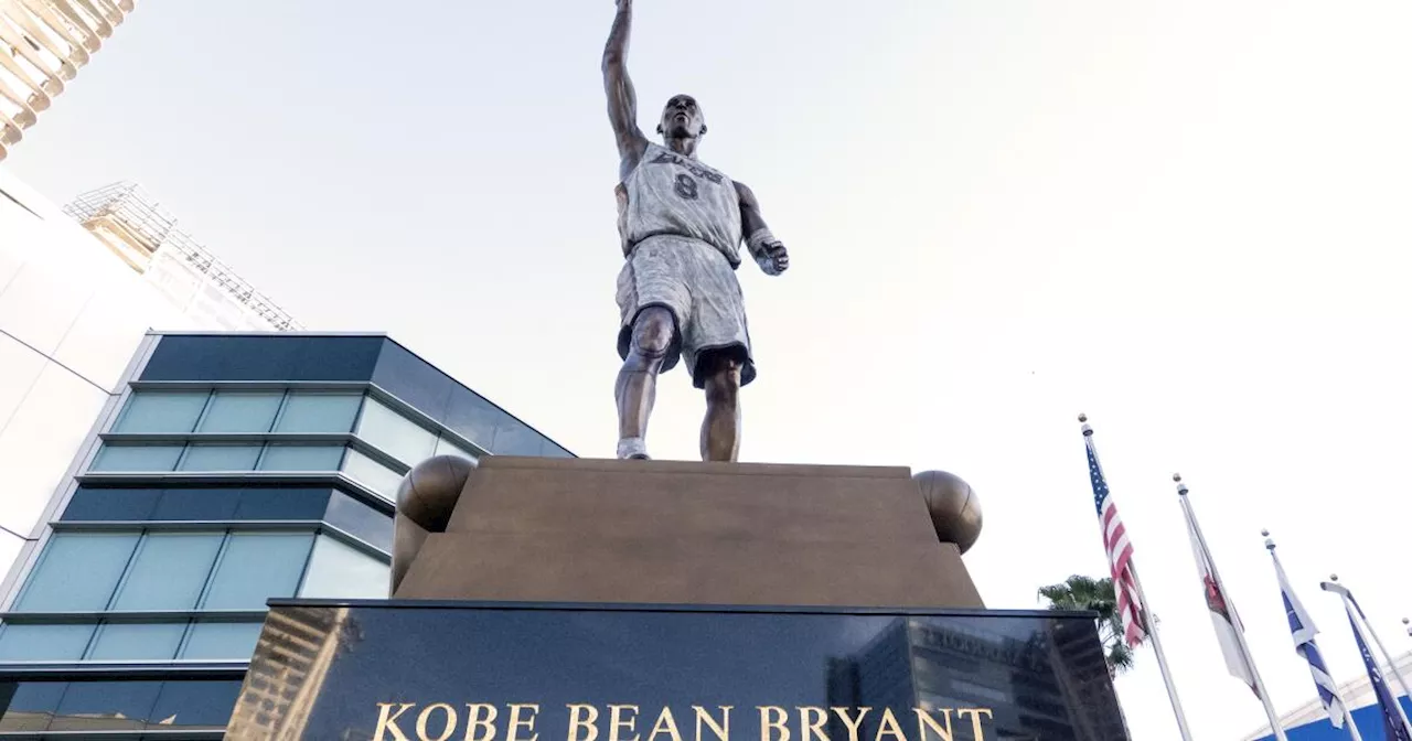 Good thing that Kobe Bryant is getting three statues. The first one has typos