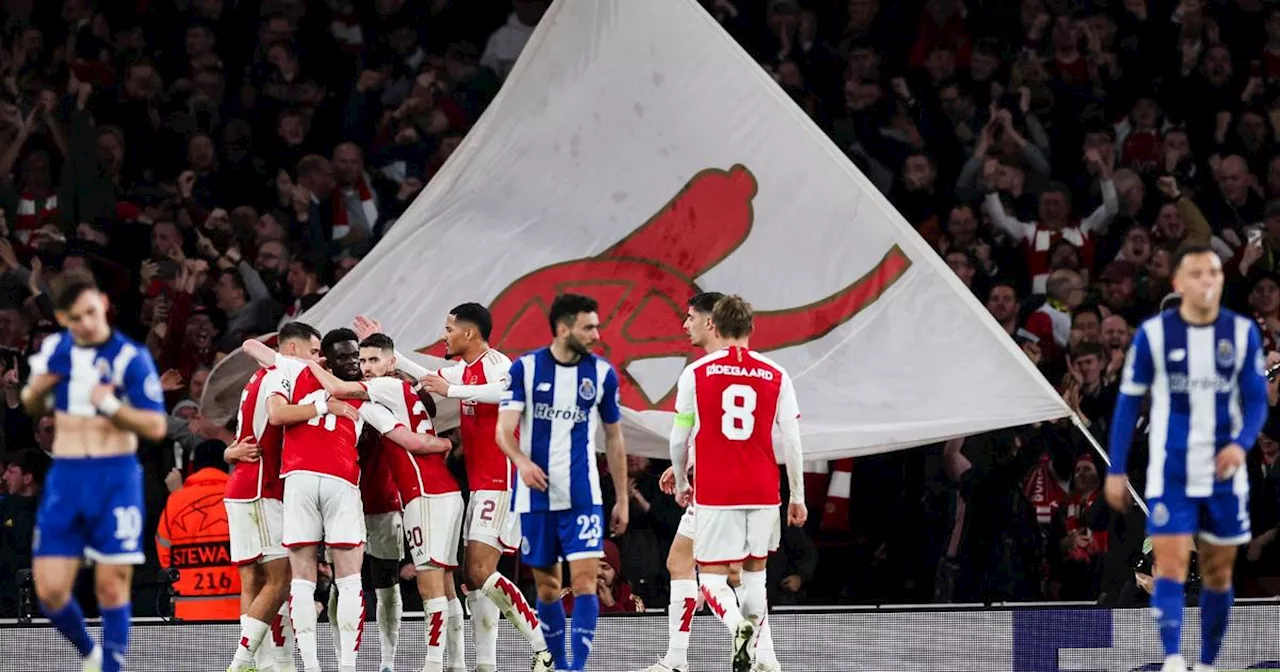 Ligue des champions : Arsenal s'en sort aux tirs au but face à Porto