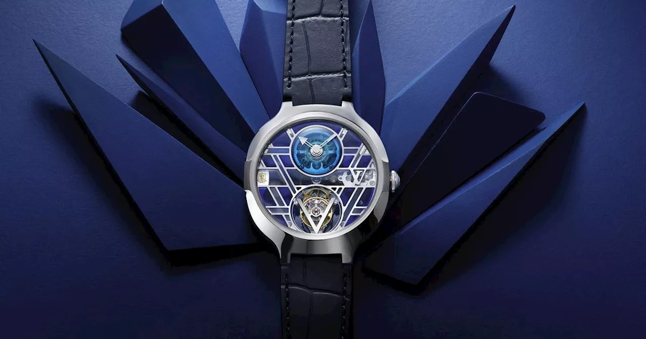 Louis Vuitton révèle l’étourdissante Voyager Tourbillon Volant Poinçon de Genève Plique-à-Jour