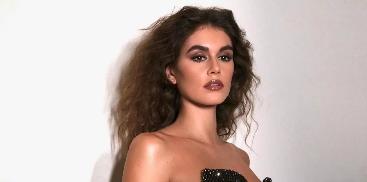 Kaia Gerber Ditches the Oscars Red Carpet in a Disco Maxi Dress