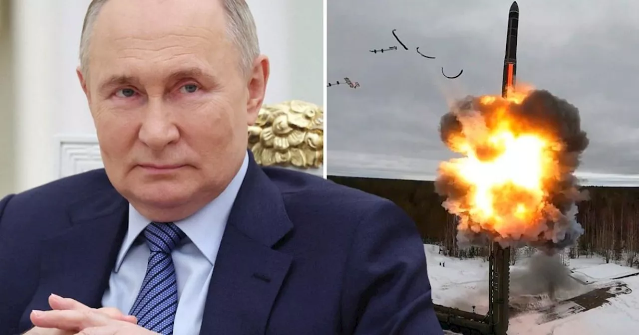 Vladimir Putin says Russia is primed to launch nuclear rockets