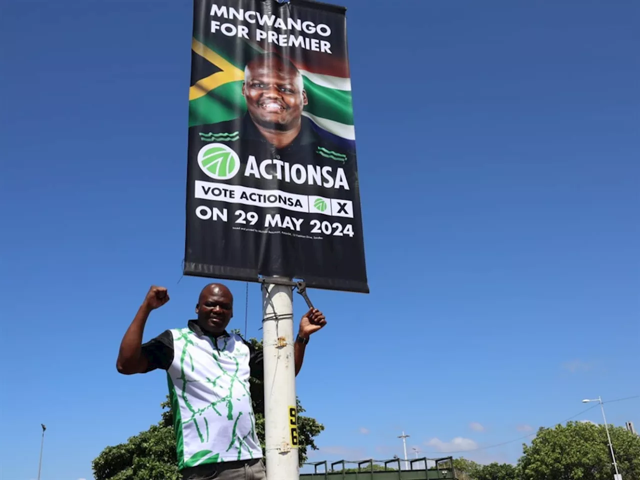 ActionSA files police report, claims posters were removed around Moses Mabhida Stadium