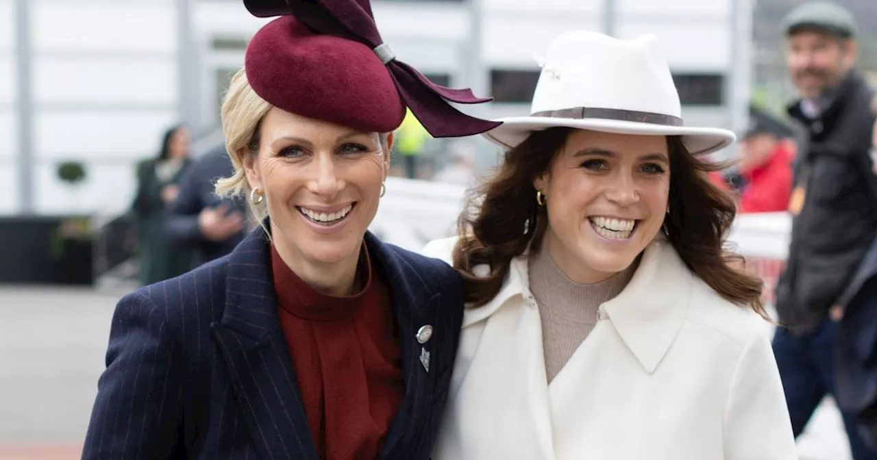 Zara Tindall and Princess Eugenie among royals braving rain at Cheltenham