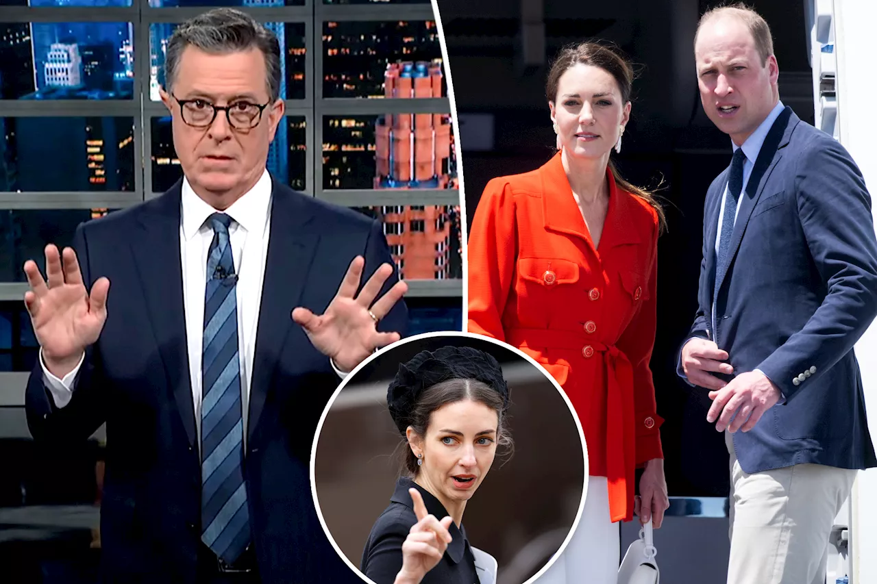 Stephen Colbert trolls Prince William's alleged affair with Rose Hanbury amid Kate Middleton drama