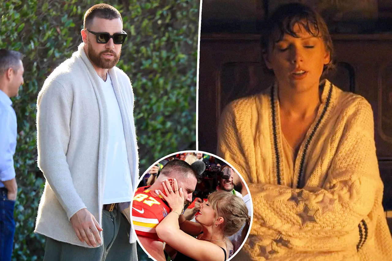 Travis Kelce’s Taylor Swift-coded cardigan sends fans into a frenzy: 'Completely taking me out'