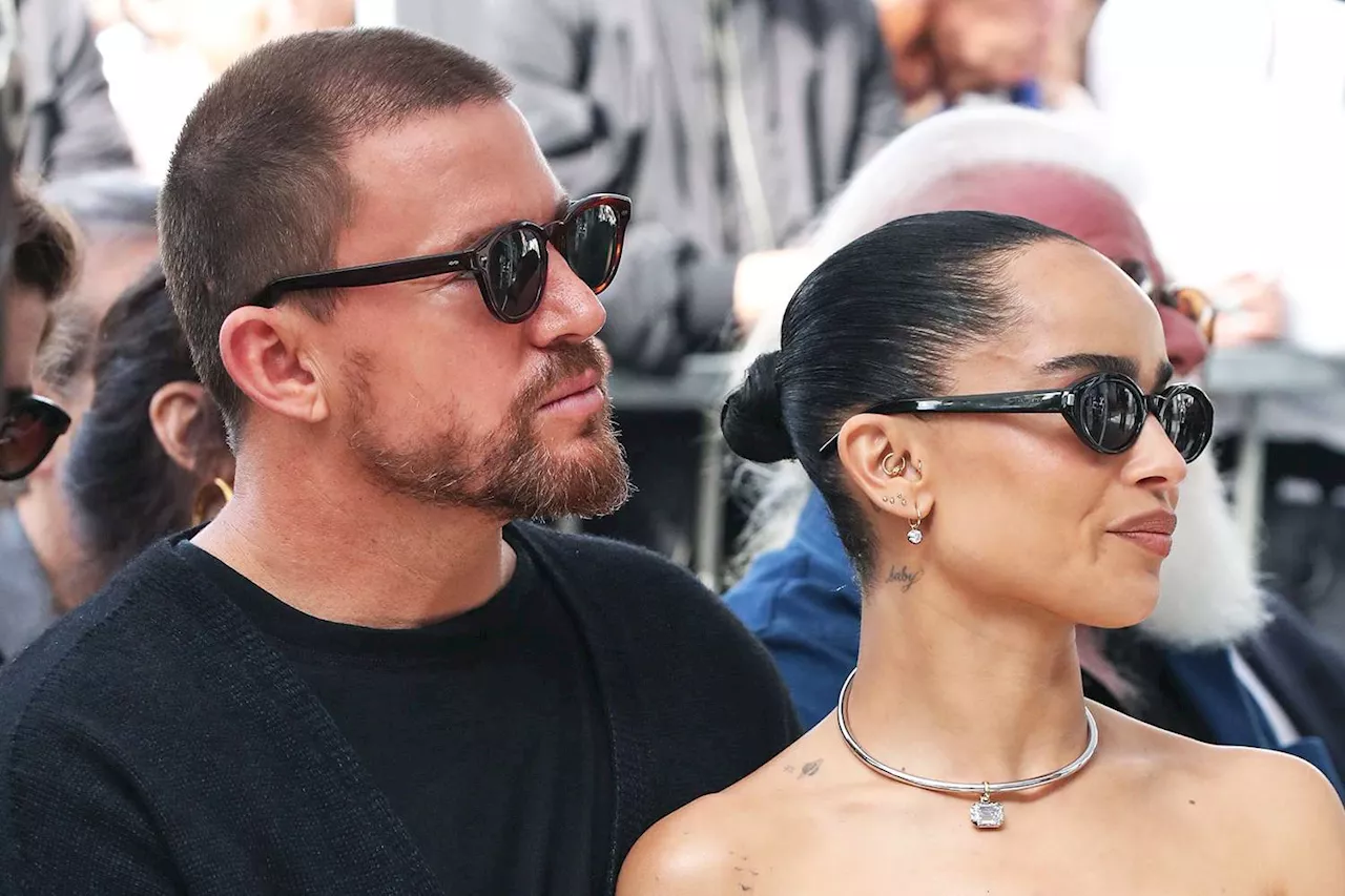 Channing Tatum Accompanies Fiancée Zoë Kravitz to Her Dad Lenny's Walk of Fame Ceremony