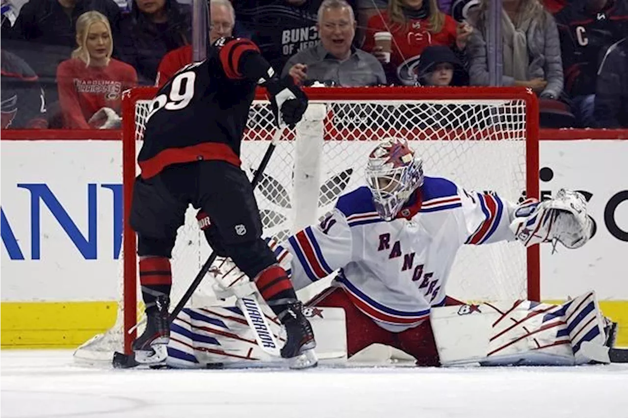 Shesterkin flawless again for Rangers, who beat division rival Hurricanes 1-0