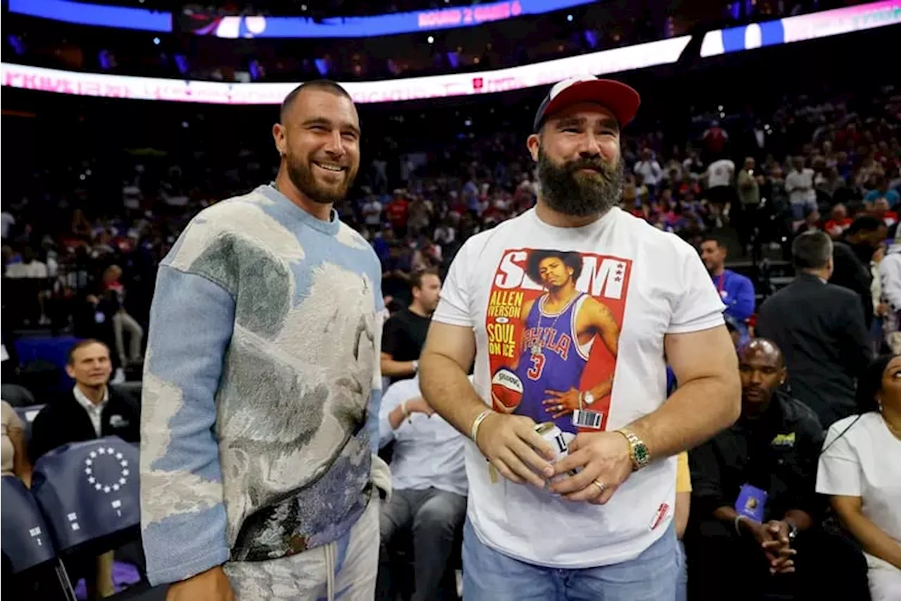 Jason and Travis Kelce shout out Swifties after ‘New Heights’ wins best podcast award