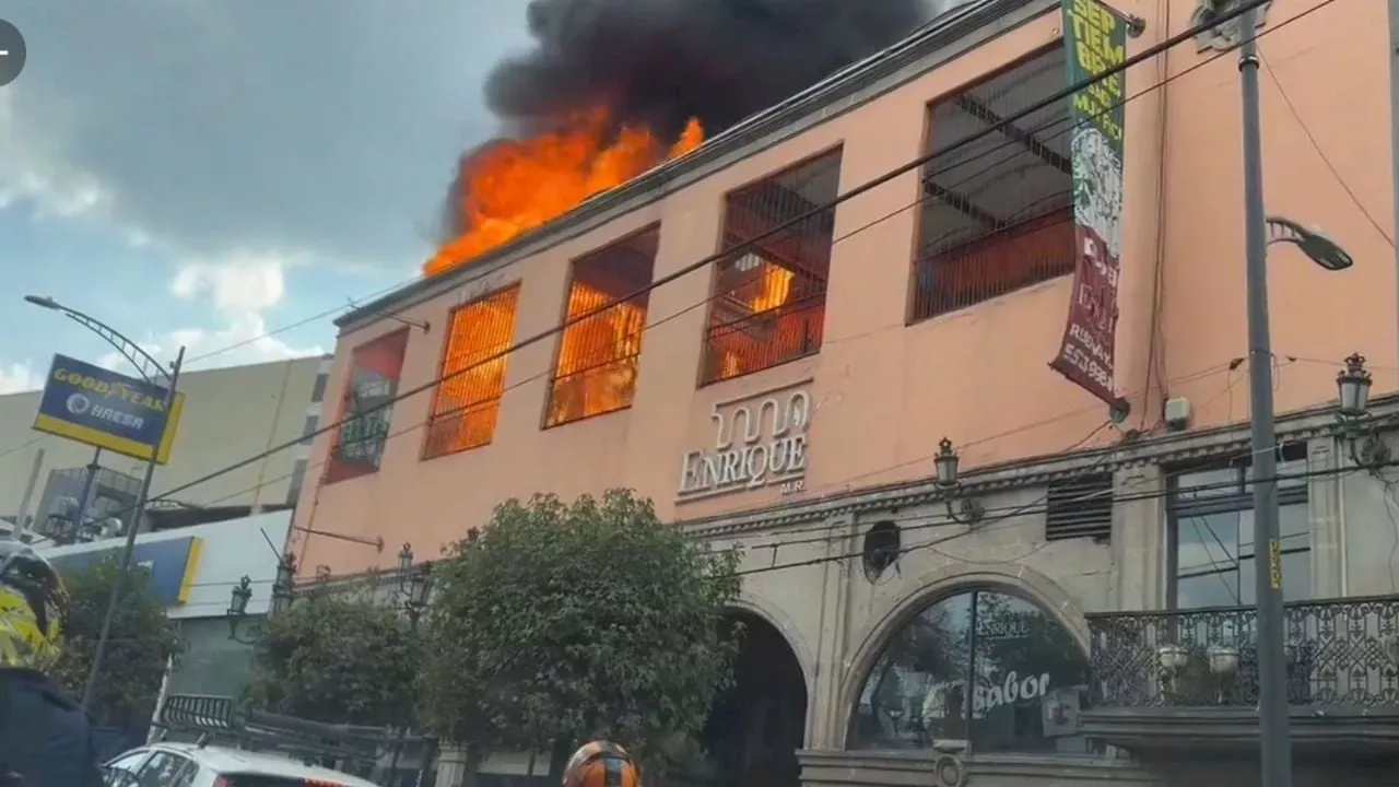 Incendio en restaurante de la alcaldía Tlalpan