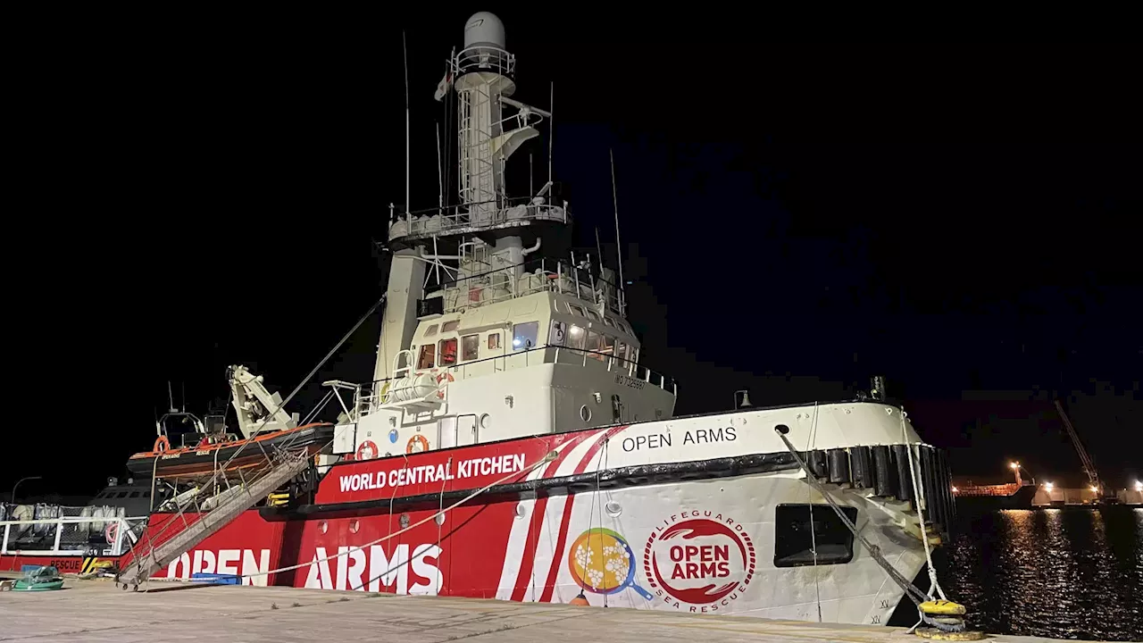 Zarpa el barco de Open Arms con ayuda humanitaria para Gaza