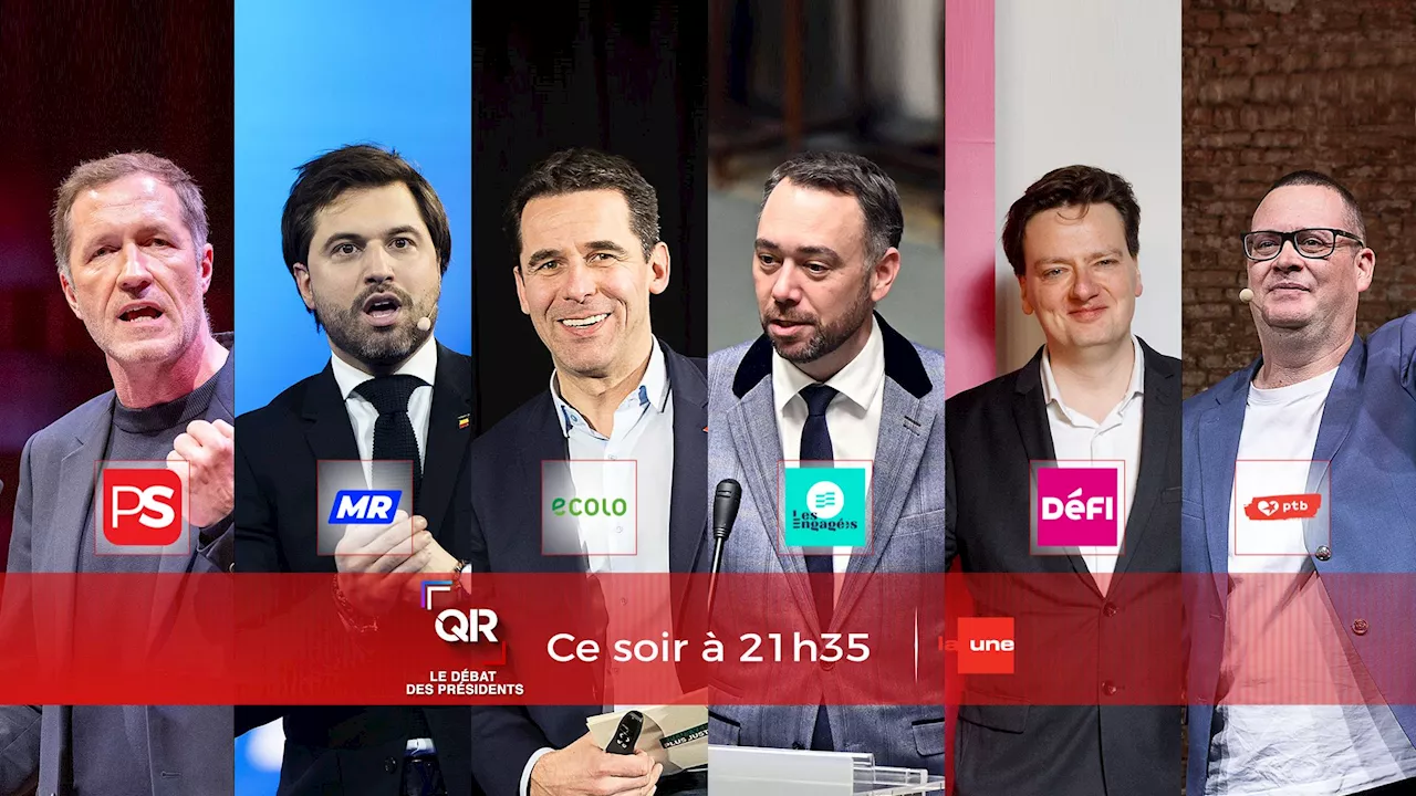 Débat sur le pouvoir d'achat avec les présidents des partis politiques en Belgique francophone