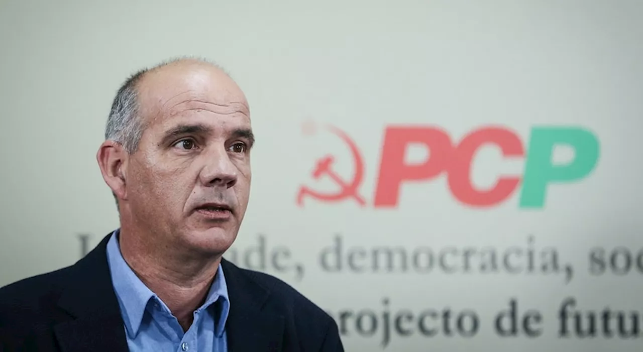 PCP vai apresentar moção de rejeição a programa de Governo da AD