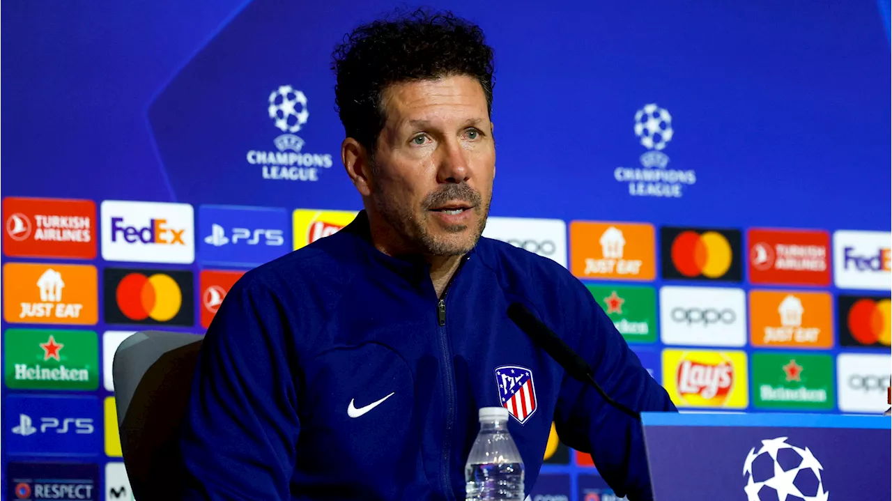 Simeone confirma el regreso de Griezmann contra el Inter: 'Esperemos que tenga el partido que él quiere hacer'