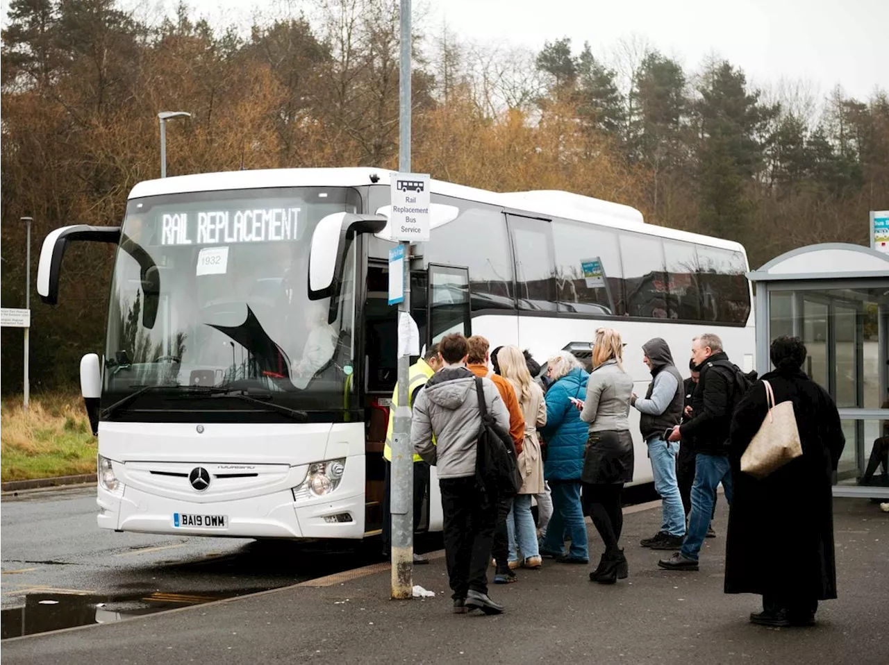 Rail Replacement Buses Provided After Landslip Cancels Trains in Shropshire