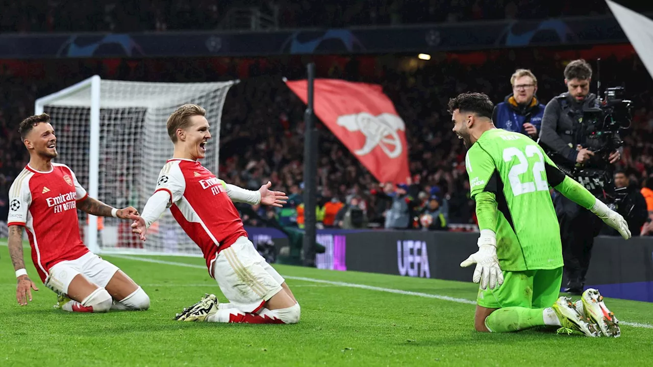 David Raya helps Arsenal reach Champions League quarter-finals