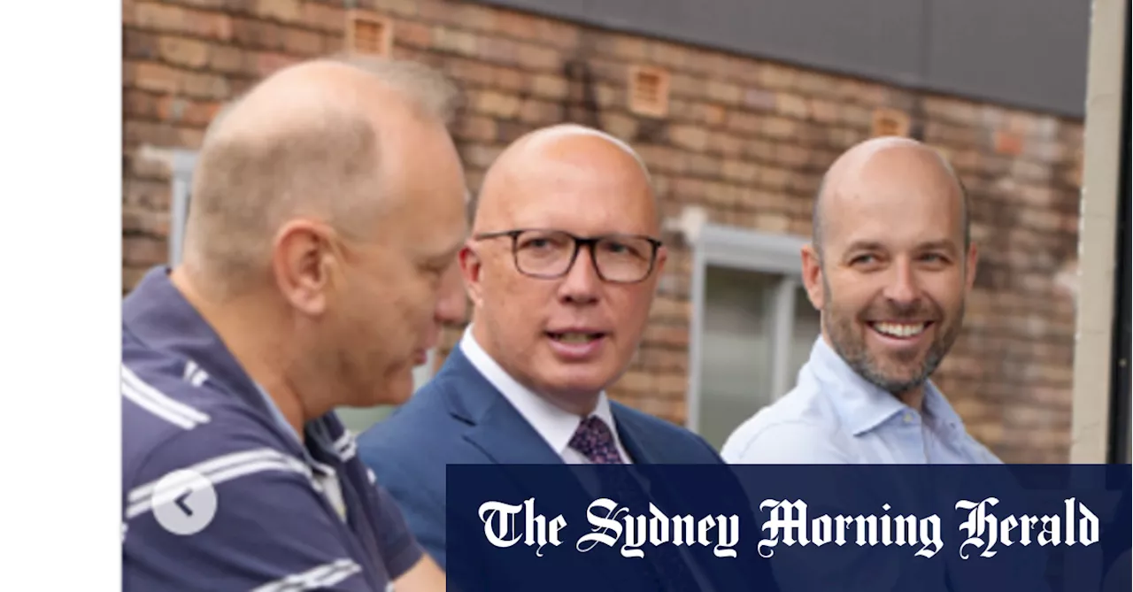 Peter Dutton spotted with colourful Liberal-aligned property developer