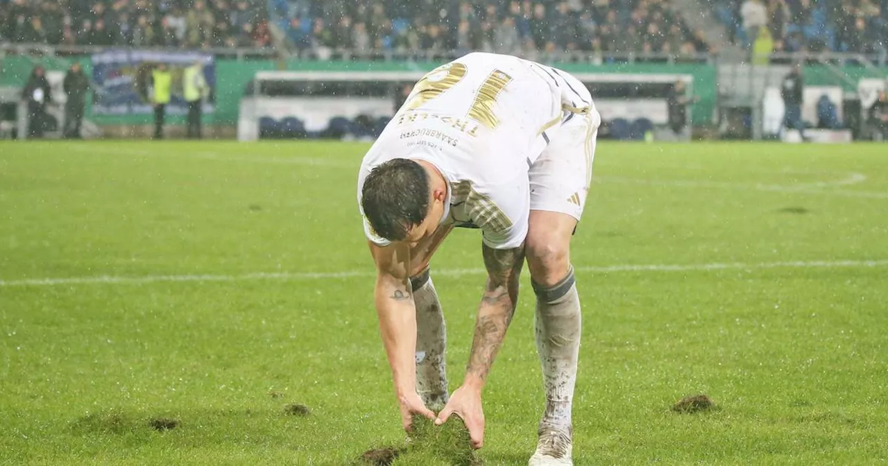 Saarbrücken: So waren die Reaktionen auf den Rasen​ beim DFB-Pokal-Viertelfinale​