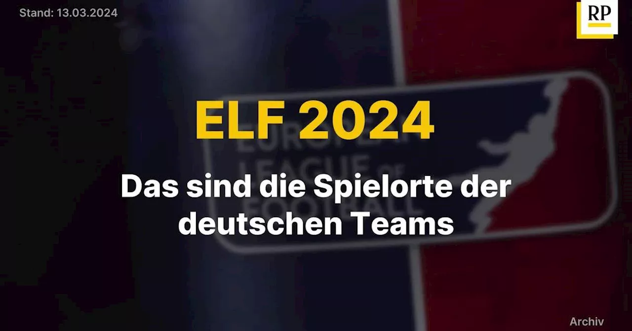 Video: ELF 2024: Das sind die Spielorte der deutschen Teams in der European League of Football