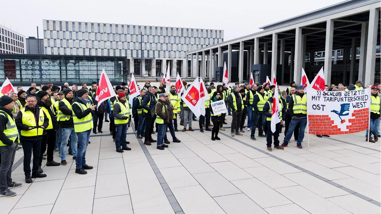 Alle Abflüge am Berliner BER gestrichen: Verdi ruft für Donnerstag zu Streiks an mehreren Flughäfen auf