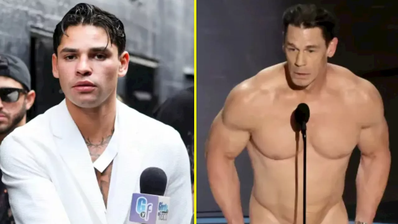 Ryan Garcia tells John Cena he ‘needs Jesus’ after naked Oscars appearance...