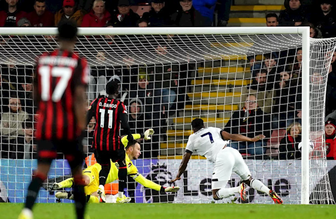 Ogbene fires fourth Premier League goal, but Bournemouth edge Luton in thriller